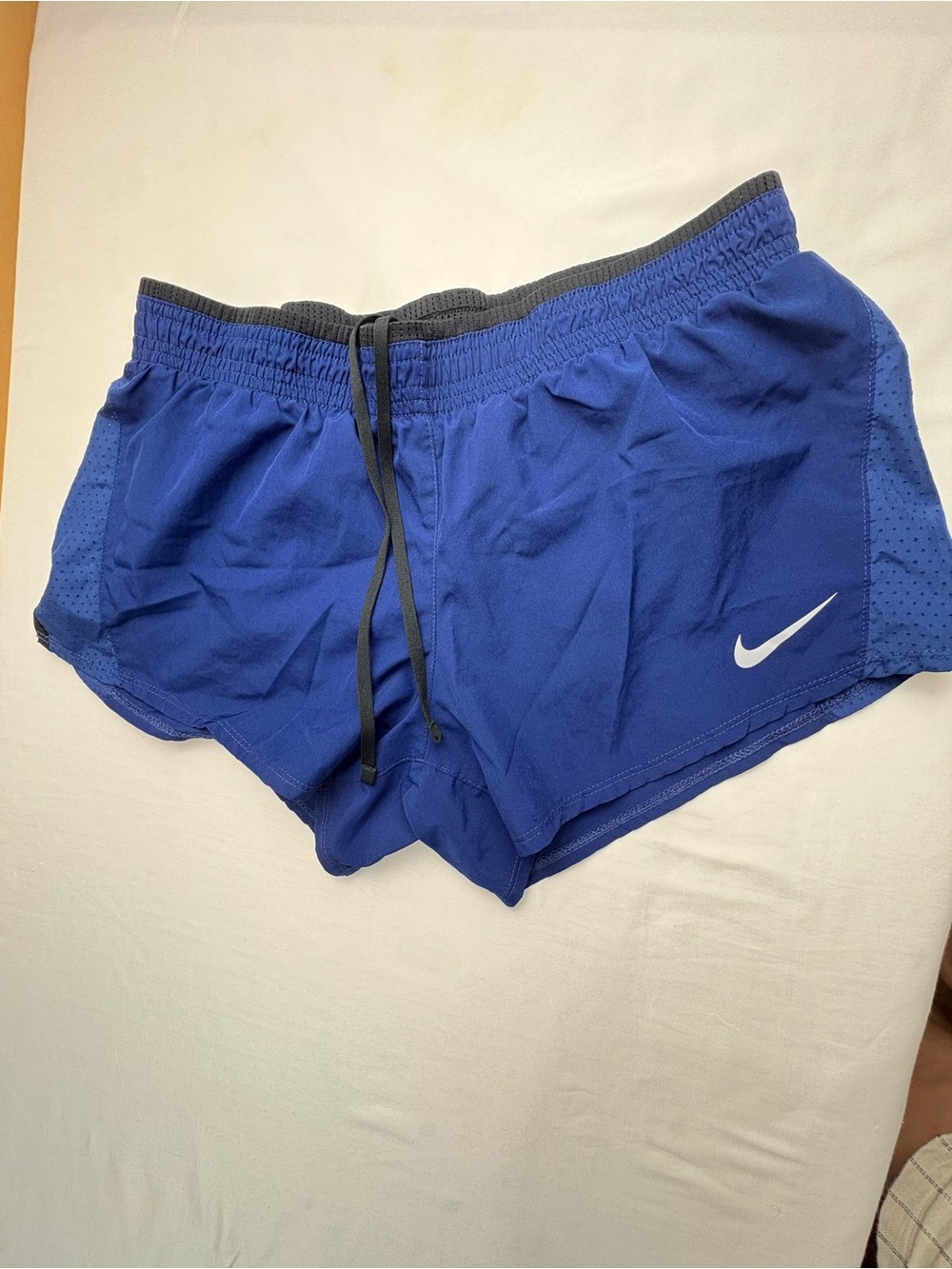 Nike Blue Women's Running Shorts with Black Waistband